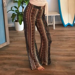 Boho High Waisted Bell Bottoms